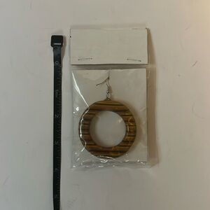 Wooden skateboard deck earrings